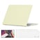 O Ozone - Candy Case MacBook Pro 16 inch (A2485) M1 2021 (A2780) M2 (A2991) M3 2023 (A3403, A3186) M4 2024 with Keyboard Cover &amp; Screen Protector - Cream Yellow