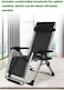ULTIMAX Foldable Weightless Lounger - Adjustable &amp; Comfortable Outdoor Garden, Patio, and Poolside Furniture   200 kg Capacity   Black   72 x 75 x 80 cm