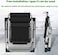 ULTIMAX Foldable Weightless Lounger - Adjustable &amp; Comfortable Outdoor Garden, Patio, and Poolside Furniture   200 kg Capacity   Black   72 x 75 x 80 cm