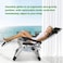ULTIMAX Foldable Weightless Lounger - Adjustable &amp; Comfortable Outdoor Garden, Patio, and Poolside Furniture   200 kg Capacity   Black   72 x 75 x 80 cm