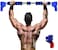 ULTIMAX Pull-Up Bar for Doorway - No Screws Chin-Up Bar with Safety Locking Mechanism, Heavy-Duty Adjustable Width (68cm-92cm) for Upper Body Home Gym &amp; Fitness