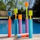 ULTIMAX Foam Water Pistols - Multicolor Squirt Guns &amp; Water Blasters   Outdoor Beach &amp; Pool Toys for Kids - Set of 6 Water Spray Tubes