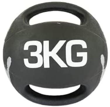ULTIMAX Double Handle Slam Ball - 3kg Medicine Ball for Strength, Agility, and Balance Training for Men &amp; Women, Dual Handle Fitness Equipment