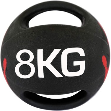 ULTIMAX Double Handle Medicine Ball - 8kg Slam Ball for Fitness, Agility, Balance, and Strength Training for Men &amp; Women