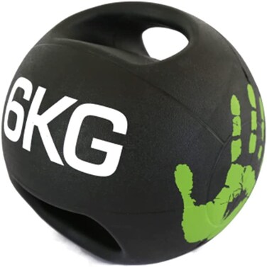 ULTIMAX Double Handle Medicine Ball &ndash; 6kg Slam Ball for Strength Training, Agility &amp; Balance &ndash; Fitness Training Ball for Men &amp; Women with Dual Handles