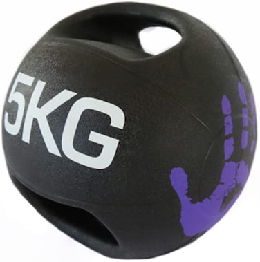 ULTIMAX Double Handle Medicine Ball &ndash; 5kg Slam Ball for Strength Training, Agility &amp; Balance &ndash; Fitness Training Ball for Men &amp; Women with Dual Handles