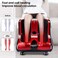 ULTIMAX Electric Leg &amp; Foot Massager   Shiatsu Kneading &amp; Rolling Foot Calf Massage Machine - RED