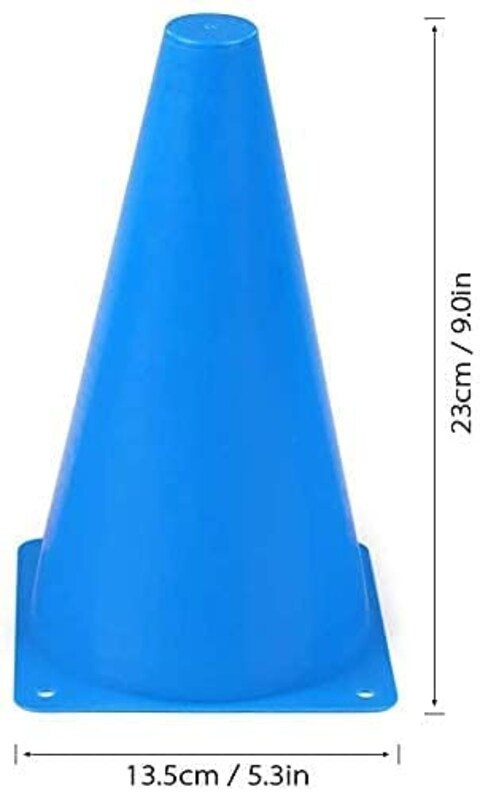 ULTIMAX Agility Marker Cone Set - 25 Pack 23cm Assorted Colors   Traffic Cones for Kids, Soccer, Football, Athletics &amp; Outdoor Training