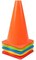 ULTIMAX Agility Marker Cone Set - 25 Pack 23cm Assorted Colors   Traffic Cones for Kids, Soccer, Football, Athletics &amp; Outdoor Training