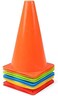 ULTIMAX Agility Marker Cone Set - 25 Pack 23cm Assorted Colors   Traffic Cones for Kids, Soccer, Football, Athletics &amp; Outdoor Training