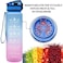 ULTIMAX 1L Large Tritan Water Bottle with Time Markers - Leak-Proof, BPA-Free, Motivational Fitness Bottle for Gym, Outdoor Sports &amp; More (Assorted Colors)
