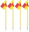 ULTIMAX Portable Soccer Corner Flags &amp; Poles &ndash; Durable Training Equipment for Soccer Drills &amp; Field Setup