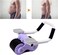 ULTIMAX Rebound Abdominal Wheel - Ab Roller for Abs &amp; Core Workout - Non-Slip Double Wheels with Elbow Support &amp; Knee Pad for Home Fitness - Purple