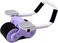 ULTIMAX Rebound Abdominal Wheel - Ab Roller for Abs &amp; Core Workout - Non-Slip Double Wheels with Elbow Support &amp; Knee Pad for Home Fitness - Purple