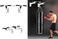 ULTIMAX Large Wall Mounted Pull-Up Bar - Multifunctional, White, Adjustable for Unisex Adults, Home Gym Equipment