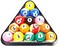 ULTIMAX Plastic 8 Ball Pool Billiard Triangle Rack - Standard Size, Durable Table Organizer for Pool Tables
