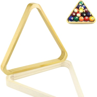ULTIMAX Wooden 8-Ball Pool Rack &ndash; 2-1/4" Billiard Triangle, Premium Ball Rack for Pool and Snooker Tables