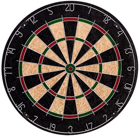 ULTIMAX Double-Sided Dart Board Set (45cm) - Flocking Dart Board with 6 Darts   Indoor &amp; Party Game   Perfect Sports Gift for Kids &amp; Adults - Model 1818B