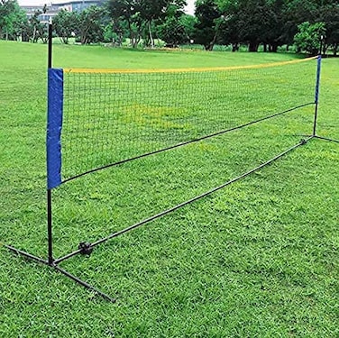ULTIMAX Portable Badminton, Volleyball, and Tennis Net Set with Adjustable Stand &amp; Frame, 420cm &ndash; Outdoor Sports Net with Carry Bag for Easy Setup