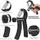 ULTIMAX Hand Grip Strengthener Set - 6 PCS Adjustable Hand Gripper Kit with Storage Pouch, Finger Exerciser, Therapy Ball, &amp; Grip Exercise Ring - Black