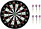 ULTIMAX 45cm Professional Dartboard Set with 6 Dart Flights &ndash; Complete Darts Game Set for Leisure Sports &ndash; Model No. 18123