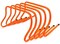 ULTIMAX 40cm Agility Training Hurdles &ndash; Pack of 5   High-Visibility Speed &amp; Endurance Equipment for Track &amp; Field, Sports Coaching, Indoor/Outdoor Practice