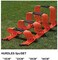 ULTIMAX Agility Training Hurdles (Pack of 5) - Speed, Endurance &amp; Visibility for Track &amp; Field, Sports Coaching, Indoor/Outdoor Practice - 23cm Height