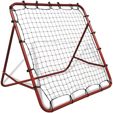 ULTIMAX Adjustable Football Rebounder Training Net, Kickback Bouncer with Angled Settings, 100x100 cm &ndash; Ideal for Soccer Practice &amp; Skills Training