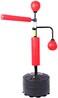 ULTIMAX Heavy-Duty Punching Bag with Stand   Adjustable Kickboxing &amp; Boxing Set with 360&deg; Reflex Bar, Speed Ball &amp; Suction Cup Base for Adults &amp; Teens &ndash; Perfect for Home, Office, or Gym (Red)