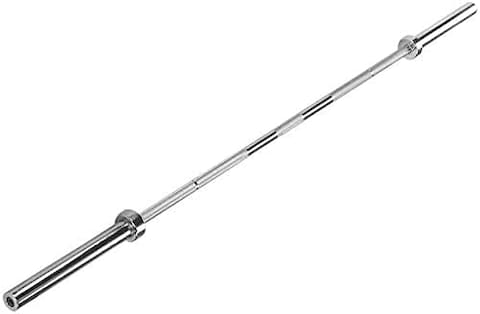 ULTIMAX 7ft Olympic Barbell Bar with Tri-Grip Rubber Weight Plate Set for Home Gym, Body Pump, Weightlifting &amp; Strength Training &ndash; 100kg
