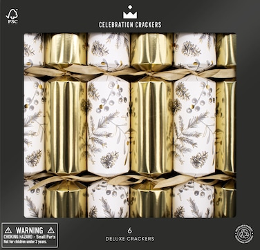 12in Golden Botanical Deluxe Cracker FSC Mix 6pcs/Box