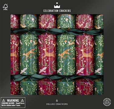 12in Woodland Folk Deluxe Cracker  FSC Mix 6pcs/Box