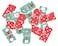 Foxy Dominoes  49mm x 86mm FSC Mix 28pcs/Pack