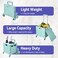 Foldable Shopping Trolley with Lid45L Portable Utility Cart Grey Boot Cart with Wheels &amp; Telescopic Handle 30KG Capacity for Storage Travel &amp; Grocery Shopping.