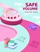 iClever Kids Wireless Headphones with LED Lights, BTH18 Safe Volume 74/85/94dBA, 43H Playtime, Stereo Sound, Type-C, AUX Cable, Bluetooth5.3 Over Ear Kids bluetooth Headphones for Tablet/Travel
