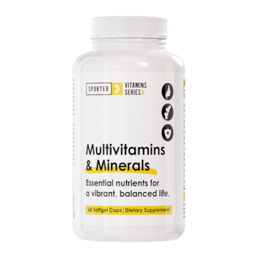 Sporter, MultiVitamin &amp; Minerals, Unflavored, 60 Softgels