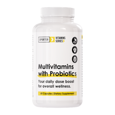 Sporter Multivitamins &amp; Minerals With Probiotic - Unflavored - 60 Capsules