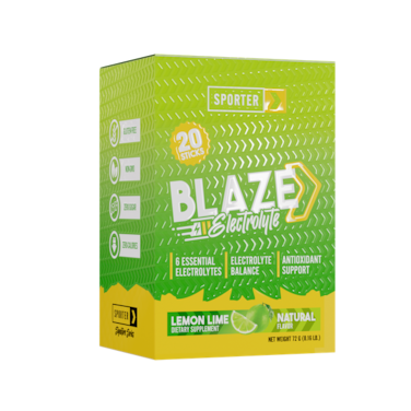 Sporter, Blaze Electrolyte, Lemon Lime, 20 Sticks