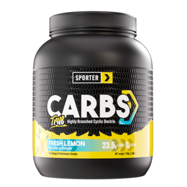 Sporter - TrueCarbs - Highly Branched Cyclic Dextrin - Lemon - 2.6 lbs