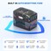 SAUNORCH Universal Travel Adapter, PD 35W 7 in 1 International Power Plug Adapter with 7.0A 4 USB-C and 2 USB-A Fast Wall Charger, Worldwide AC Outlet for US Europe UK AUS (Black+Blue)
