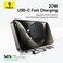 Baseus Palm PD 20W USB C Charger, Fast Wall Charger Type C Plug, iPhone 15 Fast Charger Universal Travel Adapter Compatible With iPhone 15/14/13/12/11 Pro Max, Samsung S24/23/22/21 Ultra, etc (Black)
