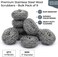 Stainless Steel Scrubber Balls Heavy Duty Kitchen Cleaning Scouring Pads &ndash; Rust Resistant Metal Scrubbers for Pots, Pans, Dishes &amp; Grill Cleaning- Pack of 9 PCS