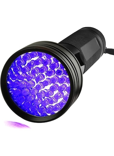 Rubik UV Flashlight, 51 LED Ultraviolet Blacklight Pet Urine Detector For Dog Cat Urine, Dry Stains, Bed Bugs, Fluorescent and Counterfeit Detection, Black Light
