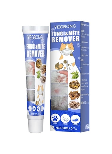 1pcs Mite Treatment for Dogs,Mite Remover for Dogs,Dog Itching Skin Treatment,Pet mite Relief Cream Pet dog skin itches cat fungus eliminates mites,Ointment for topical use