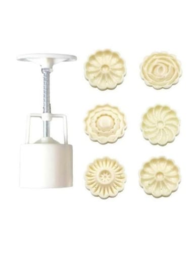 Fondant Hand Press Cookie Cutter White/Silver/Beige