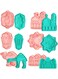 6 Pcs Cookie Mould, Ramadan Islamic Muslim Cookie Mould, DIY Baking Tool, Cute Shape,kids Like, Decor Camel, Star, Moon, Islamic Star, for Home or Bakery Use