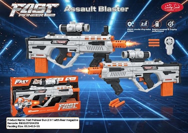 Fast Poineer Gun 2 in 1 with Rear magazine