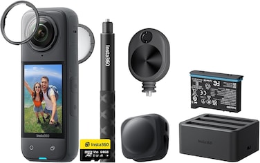 Insta360 X4 Ultimate Bundle - 8K &amp; 5.7K60fps 360&deg; Video, 4K60fps Action Cam, Invisible Selfie Stick, Easy Reframing