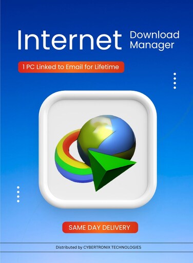 IDM Internet Download Manager   1 PC Linked to Email for Lifetime   Digital License   SAME DAY DELIVERY