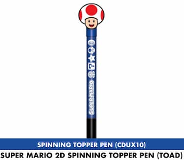Pyramid Super Mario (Toad) 2D Spinning Topper Pen